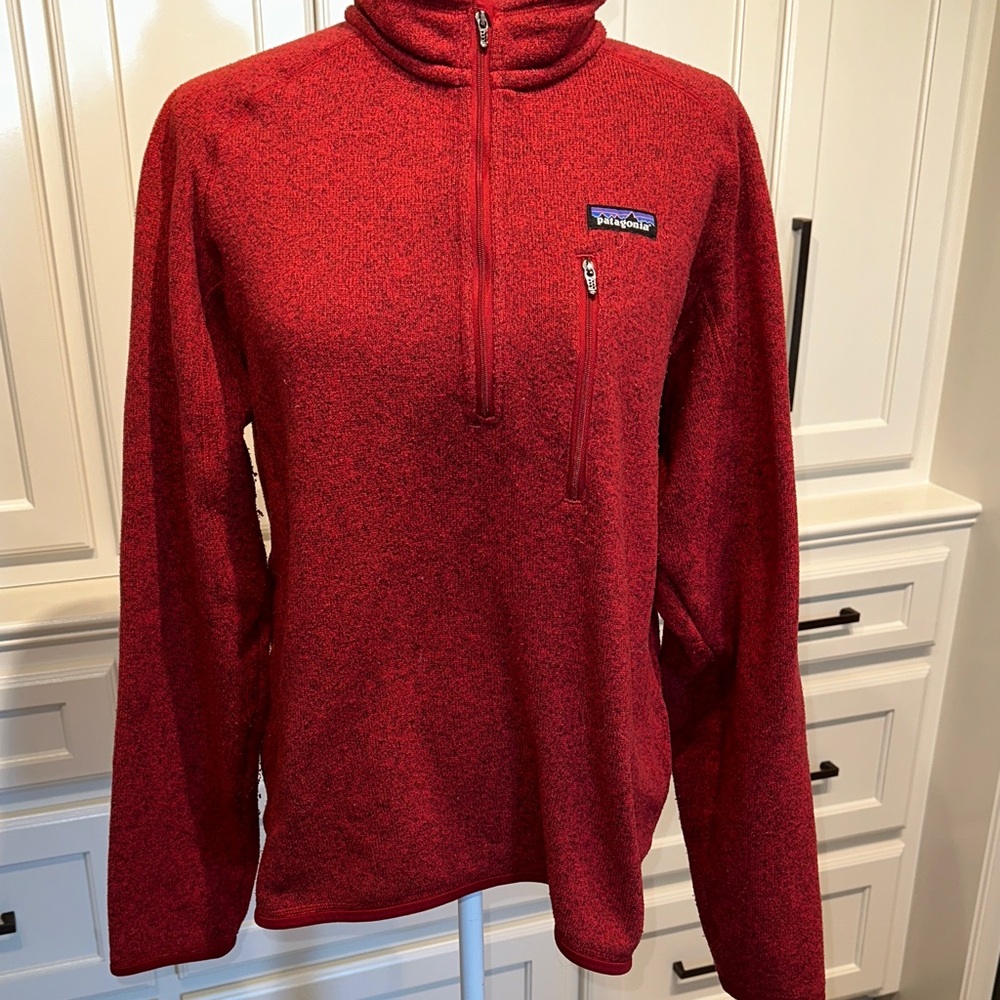 Patagonia Mens Vibrant Red 1/4 Zip